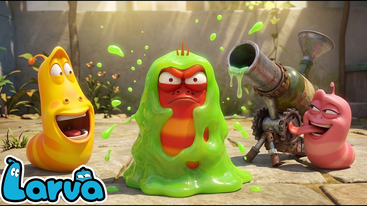 Larva Movie 2026: Pink Planned Everything—Now Red and Yellow Are Trapped Inside Giant Green Slime!