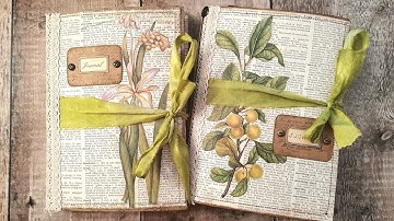 Botanical Altered File Folder - Flip Through - Junk Journal