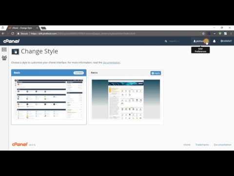 How to change cPanel Style and Language