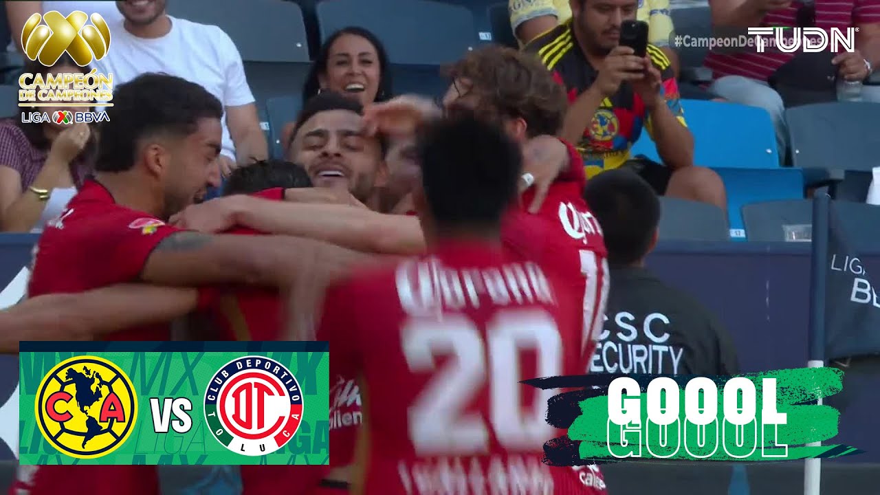 ¡Gol del Toluca! Los Diablos ya lo ganan | América 1-2 Toluca | Campeón de Campeones - Final 2025 |