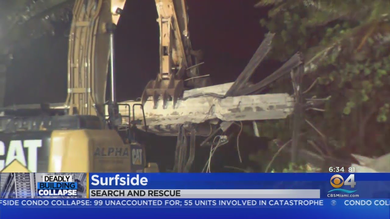 Surfside Condo Collapse Search And Rescue Work Continues - YouTube