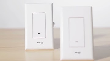 GHome Smart Switch, 3 Way Wi-Fi Light Switch Compatible with Alexa and Google Home