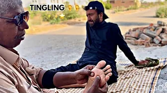 ASMR FEET & LEG CARE MASSAGE MEN FOR TICKLE & STRESS RELIEF | FOOT REFLEXOLOGY MASSAGE | LEG MASSAGE