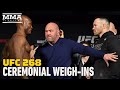 Kamaru Usman vs. Colby Covington 2 Weigh-In Staredown | UFC 268 | MMA Fighting