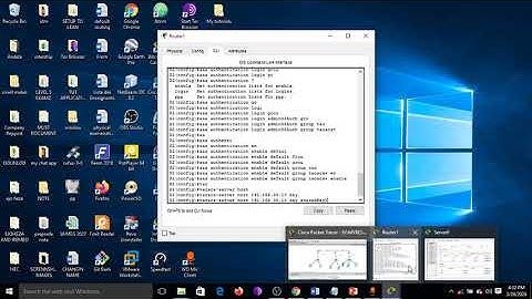 LECTURE 6.0 How to configure AAA authentication using radius or tacacs
