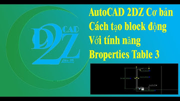 Z22- AutoCAD Cách tạo block động Broperties 3