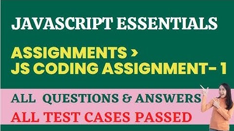 JS Coding Assignment-1 | JavaScript Essentials | NxtWave | CCBP 4.0