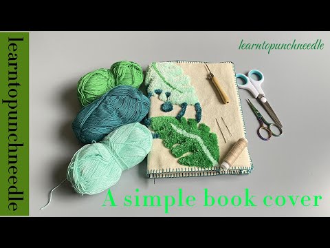 #04 A #simple #Bookcover using #punchneedleart   and #minimalistart  art