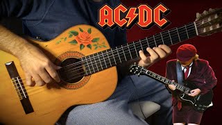 AC/DC - THUNDERSTRUCK meets flamenco gipsy guitarist GUITAR COVER