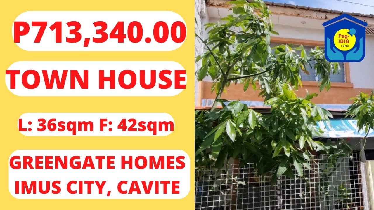 GREENGATE HOMES IMUS CAVITE PAGIBIG FORECLOSED PROPERTY NOYPI