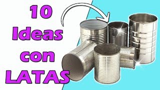 DIY 10 Ideas para Reciclar Latas || Manualidades Recicladas || Ecobrisa
