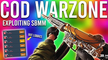 Call of Duty Warzone Exploiting Skill Based Match Making.