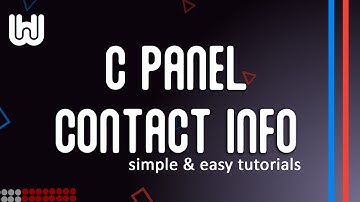 cpanel x3 contactinfo