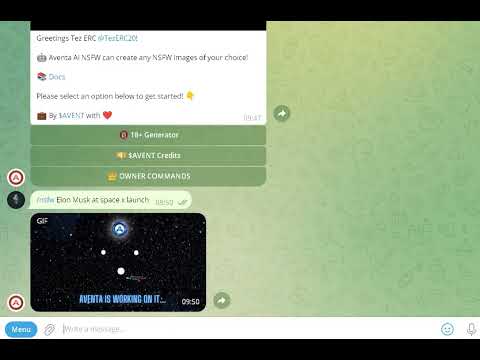 Unleash Creativity with the Aventa NSFW Telegram Bot - AI Art Made Easy by Aventa