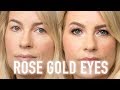 How To Create A Beautiful Sparkling Rose Gold Eyeshadow Look With A Tightline Eyeliner Effect