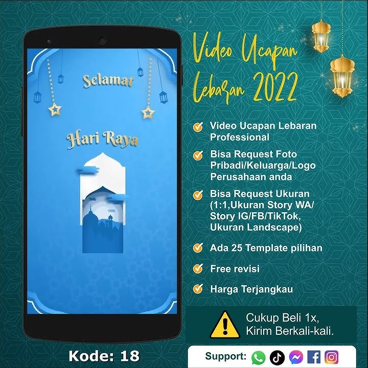 Jasa Video Ucapan Lebaran 2022 | Status WA Ucapan Lebaran | 18