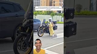 Shes Tiny But Watch How She Mounts This Huge Bike Insane Skills