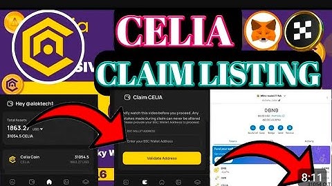 CLAIM CELIA AIRDOP TI METAMASK OR TRUST WALLET