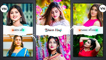 Trending Dual Photo Lyrics Video Editing In Vn App | New Lyrics Video Editing In Vn App