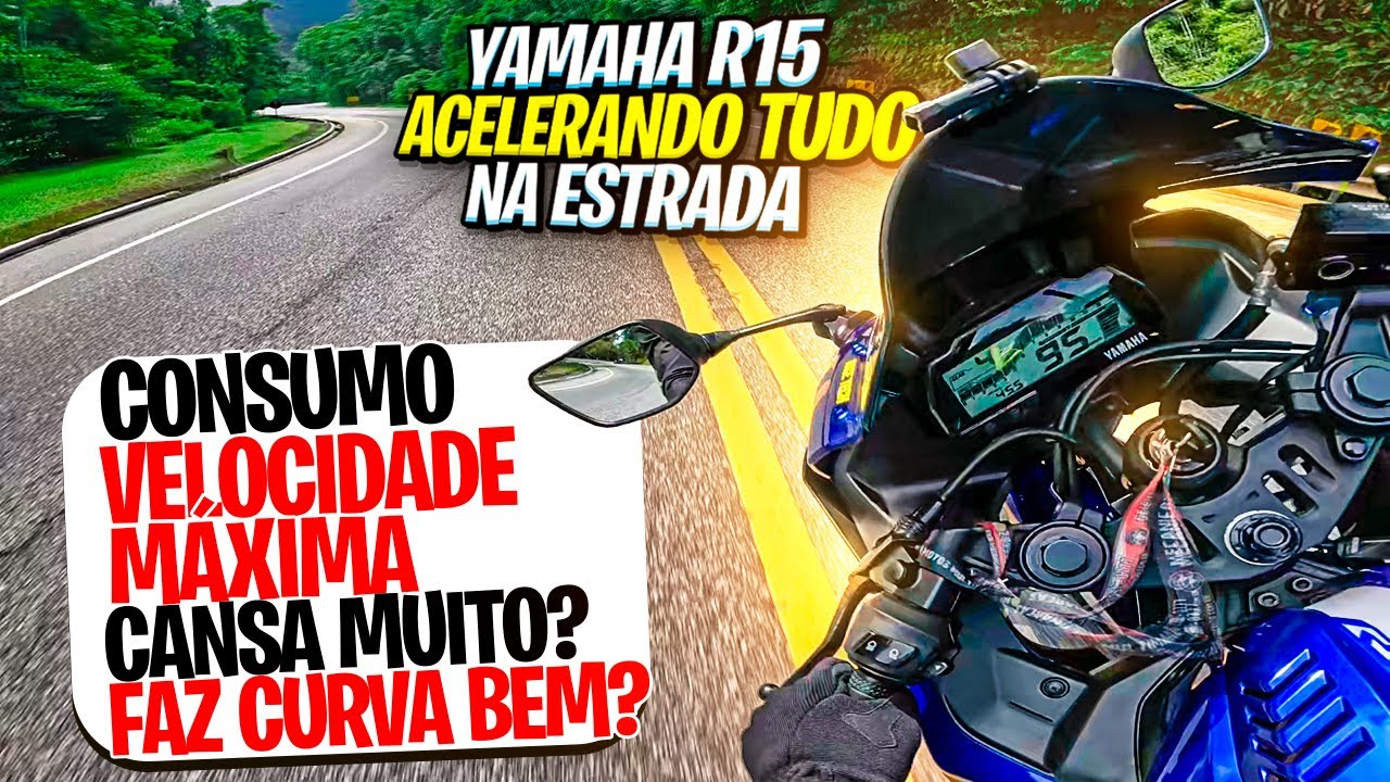 YAMAHA R15 ACELERANDO TUDO NA ESTRADA - CONSUMO CONFORTO DESEMPENHO ESTABILIDADE - MECANICANDO