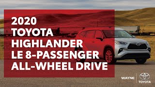 LAST ONE LEFT! 2020 Toyota Highlander LE 8-Passenger AWD Walkthrough