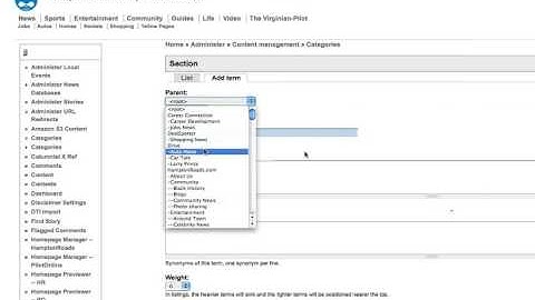 Add a Category via Drupal