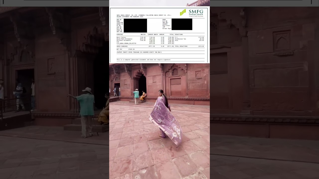 SMFG Credit Deputy Manager Salary Slip 