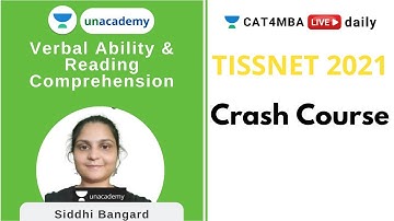 TISSNET 2021 | Complete VARC Course | By Siddhi Bangard