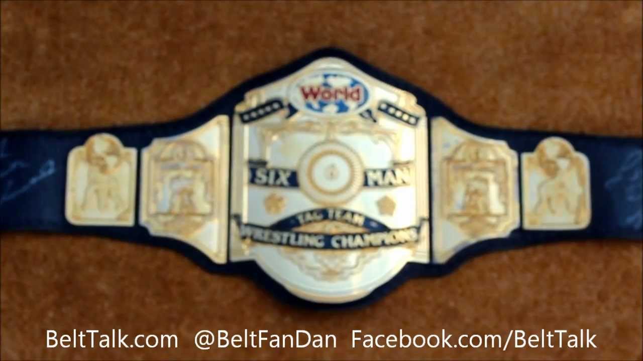 Real Reggie Parks Made RING USED NWA World 6 Man Tag Team Championship
