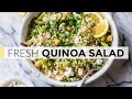 QUINOA SALAD | easy recipe with light lemon dressing