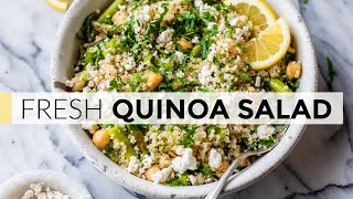 QUINOA SALAD | easy recipe with light lemon dressing