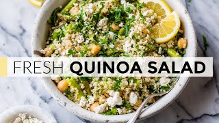 QUINOA SALAD | easy recipe with light lemon dressing image