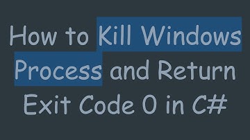 How to Kill Windows Process and Return Exit Code 0 in C#
