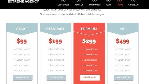 How to Edit "Pricing" Section? | Premium Adobe Muse Template "Extreme Agency"