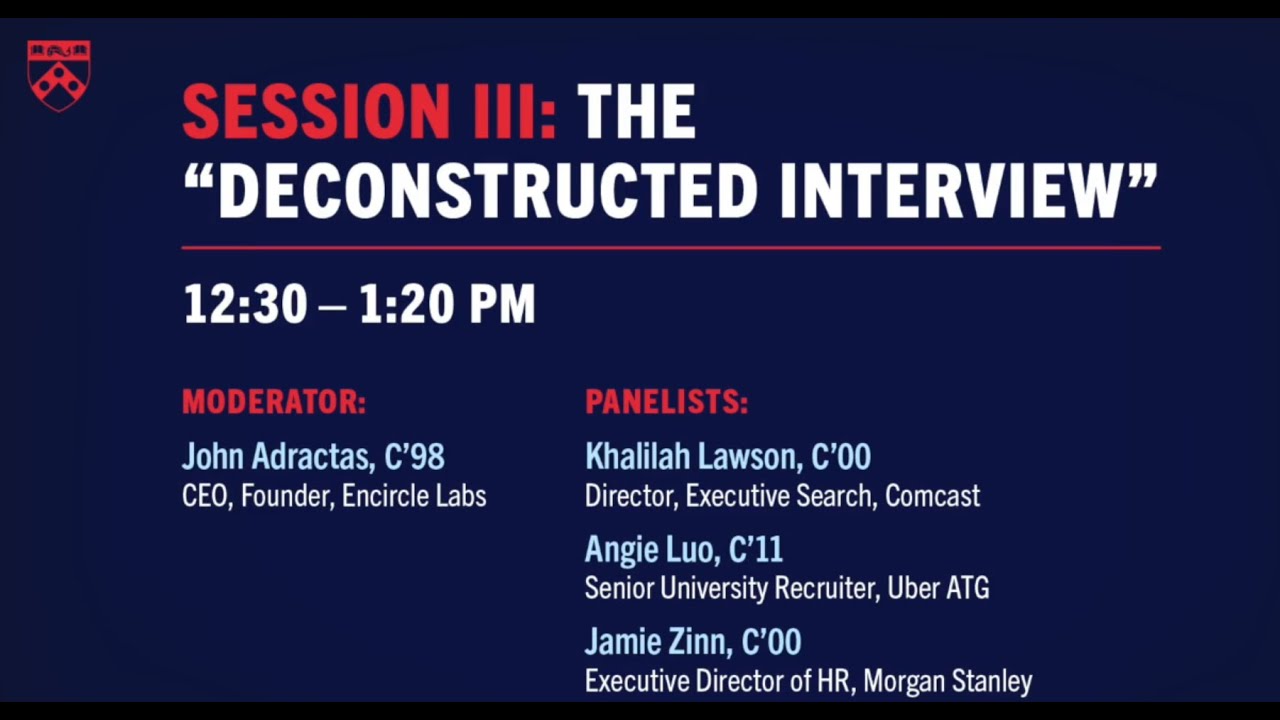 The “Deconstructed Interview” — Transcript