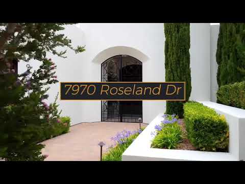 7970 Roseland Drive, La Jolla, CA home video tour