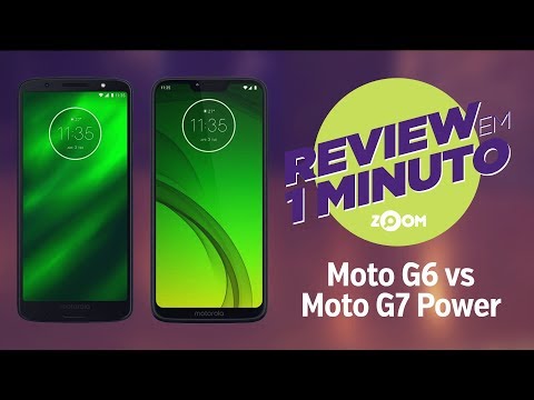 Motorola Moto G6 vs Motorola Moto G7 Power - COMPARATIVO | REVIEW EM 1 MINUTO - ZOOM