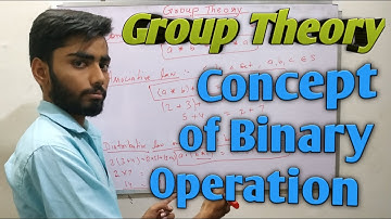 Group theory || binary operation explain in hindi