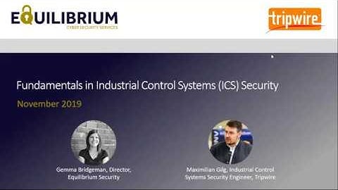 Fundamentals in Industrial Control Systems ICS Security webinar