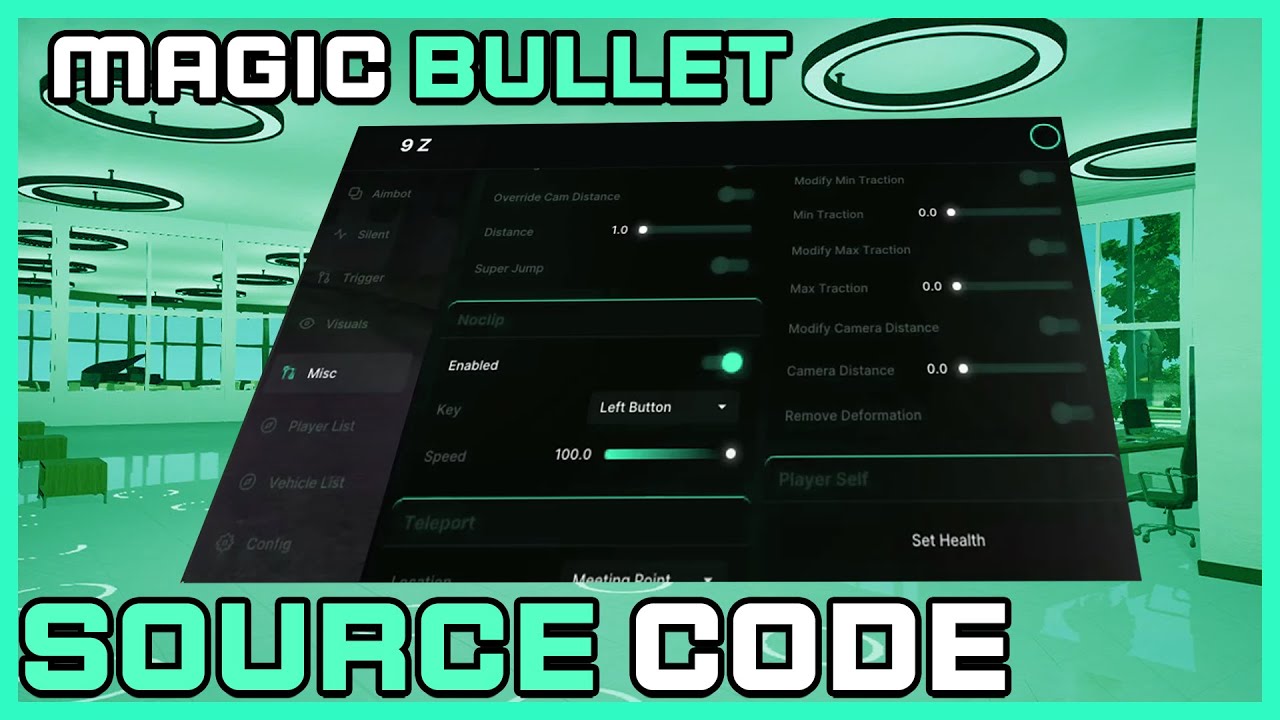 9Z FiveM Undetected Magic Bullet Source Code External Undetected Cheat ...