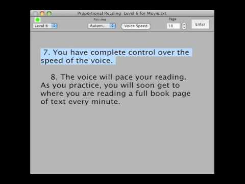 Reading Text with High-Speed Voice and Full Pagination