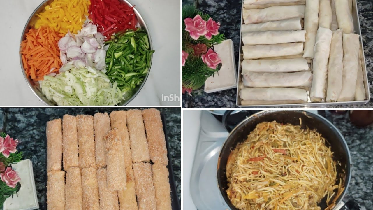 1. Baaar noodle masala Banaya 2. Two type spring roll bane|| Iftar special ll@Shabanakirasoi0