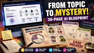 Turn Any Topic Into a 26-Page Mystery Packet with AI Etsy TPT Printable Sellers