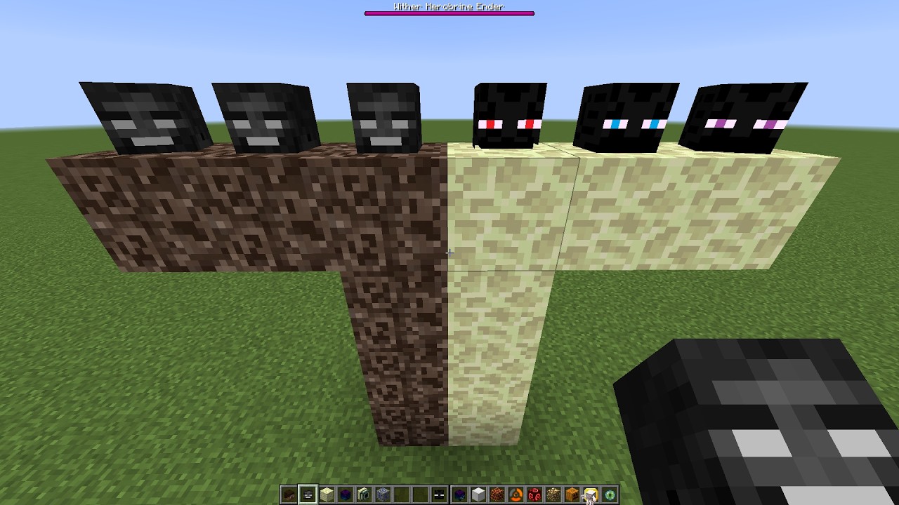 what if you create a Wither Ender Double Golem in MINECRAFT - YouTube