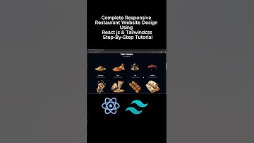 Complete Responsive Restaurant Website Design Using React js & Tailwindcss | Step-By-Step Tutorial