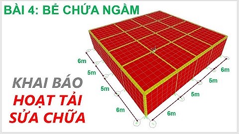 SAP2000 - BÀI 4 - Bể nước ngầm, KHAI BÁO HOẠT TẢI SỬA CHỮA, Bể chứa chất lỏng