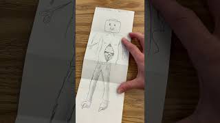 Surrealism Drawing Game | Exquisite Corpse #shorts