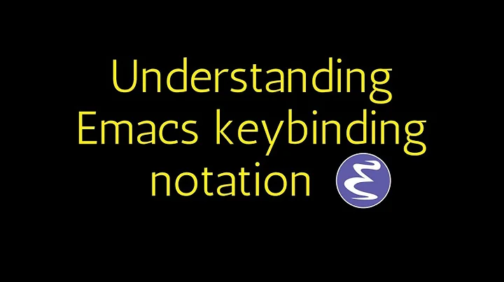 Emacs - Understanding the keybinding notation (ESC/META/ALT/CTRL/SHIFT)