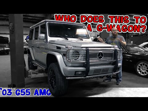 Dangerous Mods on this '03 G55 AMG G-Wagon! CAR WIZARD shocked at the level of stupidity