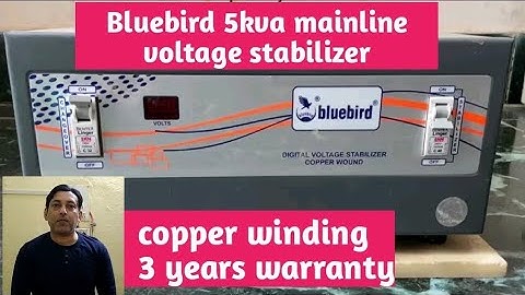Bluebird 5 kva main line voltage stabilizer|Best automatic voltage stabilizer|copper winding wala st
